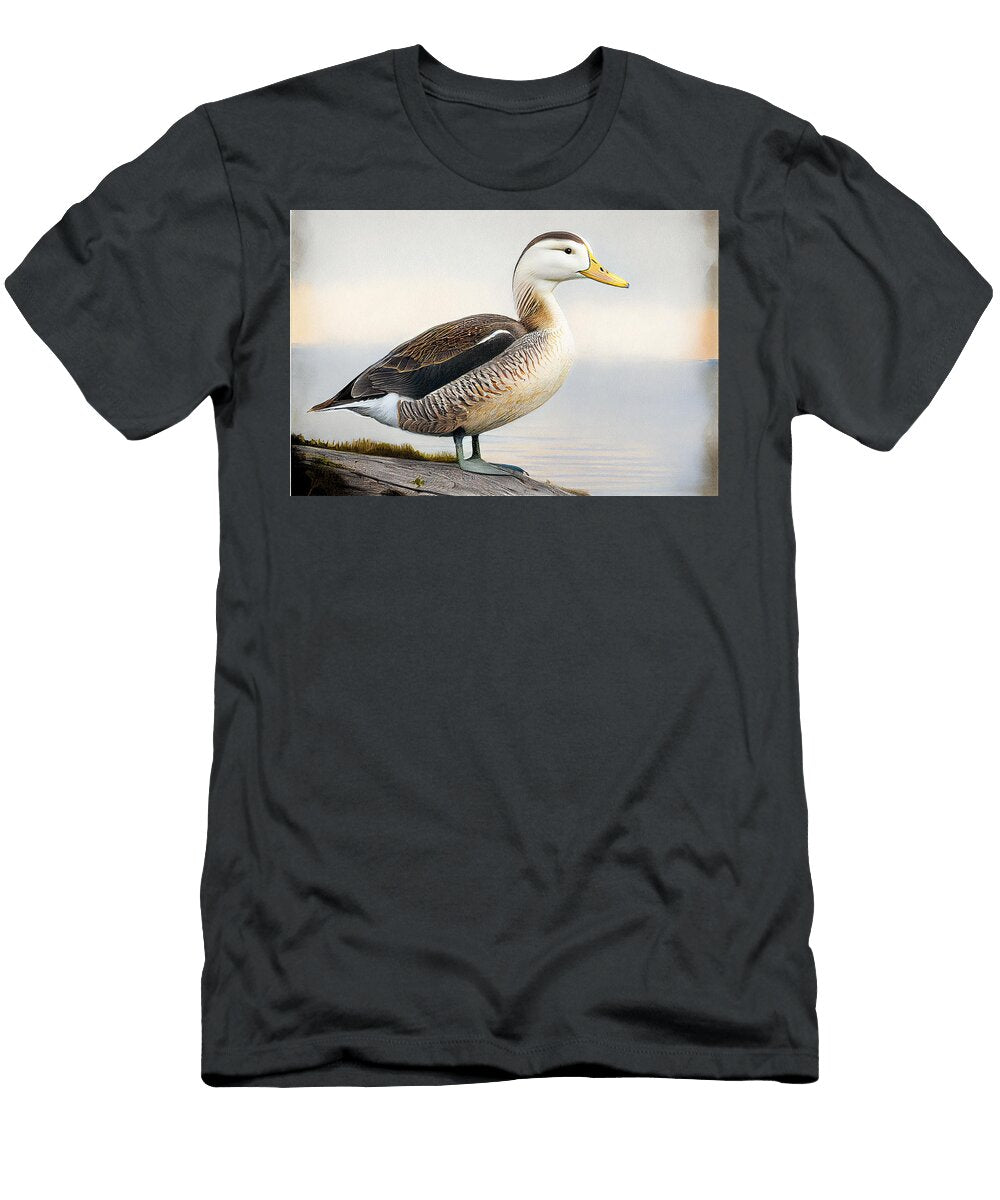 Eider Duck Fuligula Mollissima in a Jack Kirby By Asar Studios Celestial Images T-Shirt