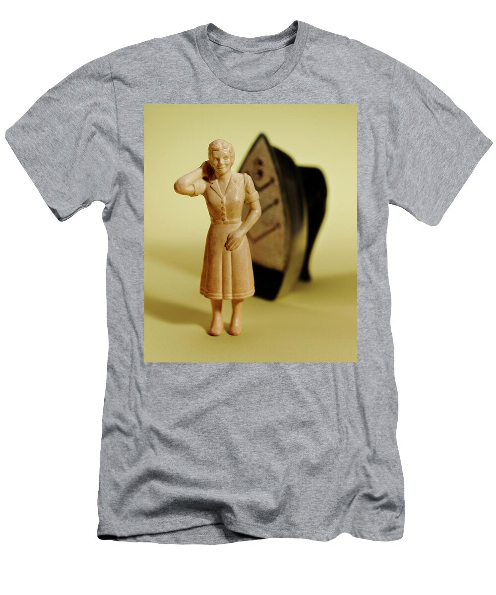 Elderly Woman Standing in Front of Iron Csa Images T-Shirt