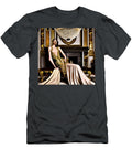 Elegance Unveiled Opulent Glamour Evan Brown T-Shirt