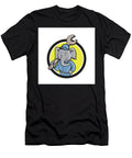 Elephant Mechanic Spanner Shoulder Circle Cartoon Aloysius Patrimonio T-Shirt