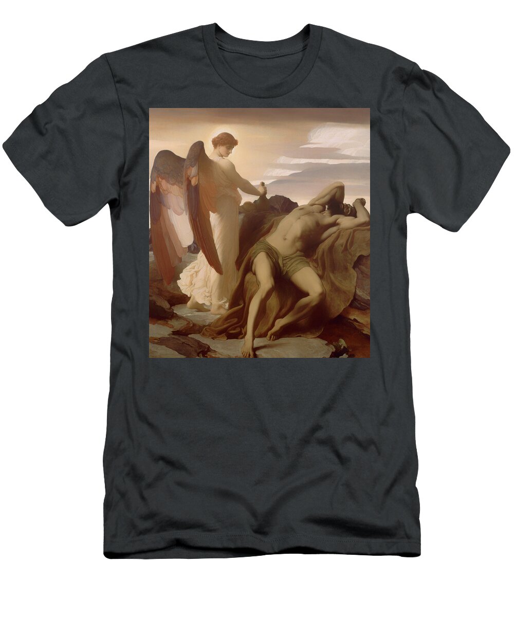 Elijah in the Wilderness Frederic Leighton T-Shirt