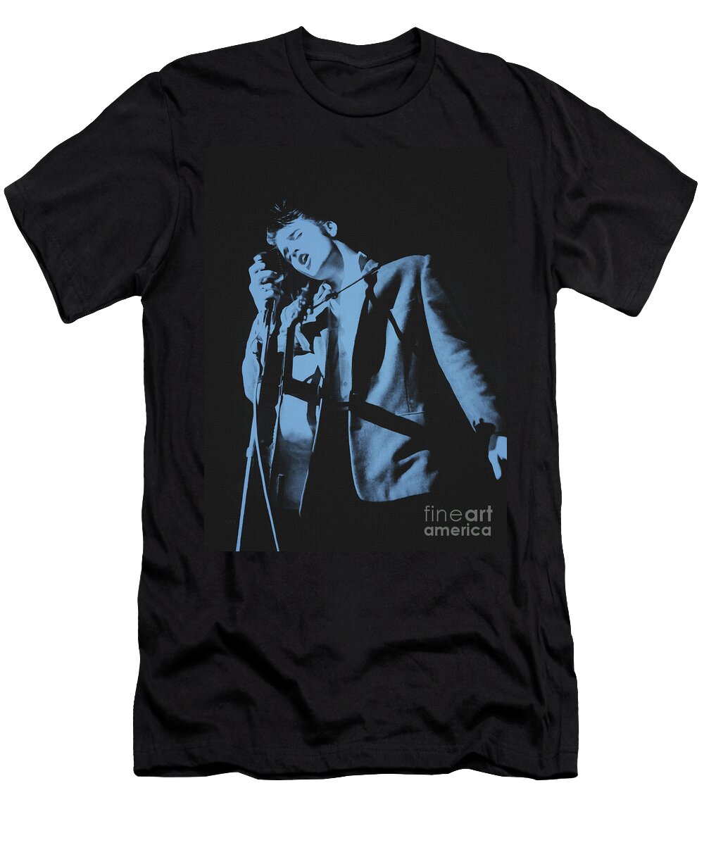 Elvis Blues Cobalt Kulturarts Studio T-Shirt