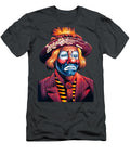 Emmett Kelly As Weary Willie the Hobo Clown Oil on Black Velvet By Jorge Torrones Jorge Terrones T-Shirt