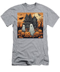 Enchanting All Hallows Eve a Spectacular Display of Castles Pumpkins and Lost Souls Vanjay T-Shirt
