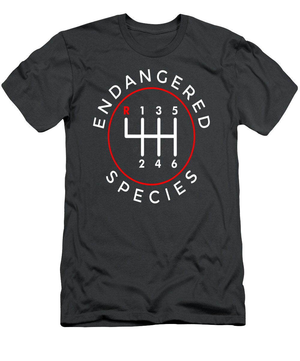 Endangered Species Manual Gearbox Stick Shift 6 Speed Alaist River T-Shirt