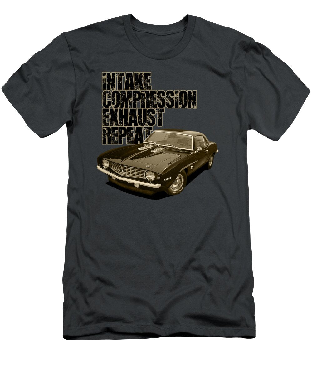 Engine Cycle Camaro Paul Kuras T-Shirt