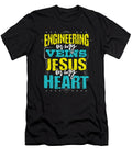 Engineer Gift Engineering Is in My Veins Jesus Is in My Heart Kanig Designs T-Shirt