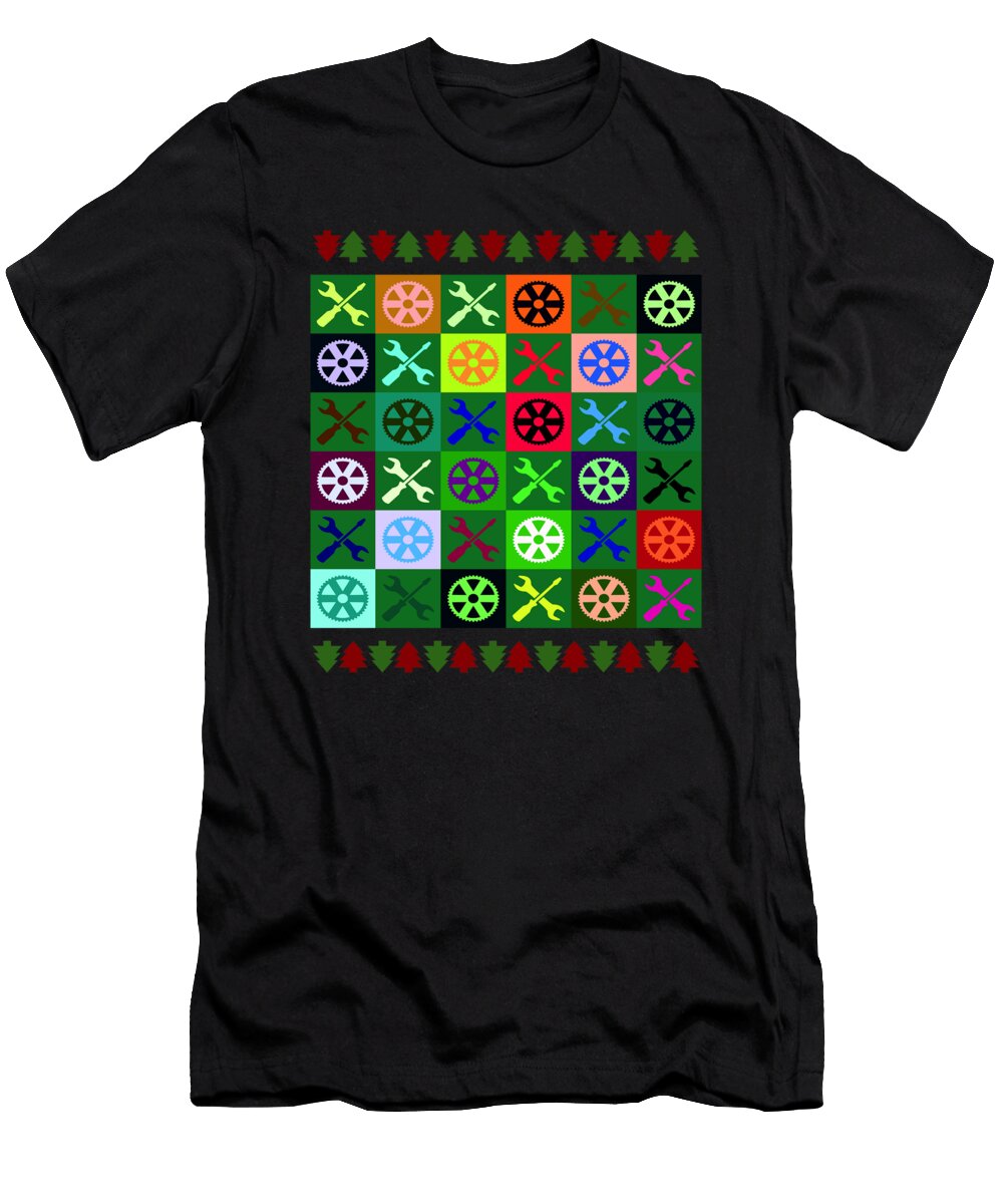 Engineer Present Ugly Christmas Sweater Engineerin Muc Designs T-Shirt