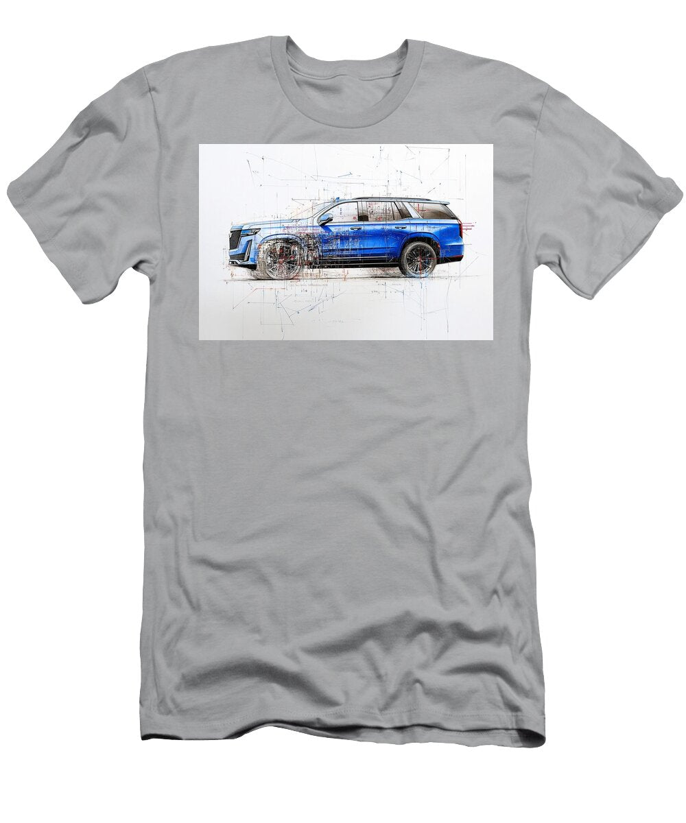 Engineering Strength in a Renaissance Sketch Frederick Vellani T-Shirt