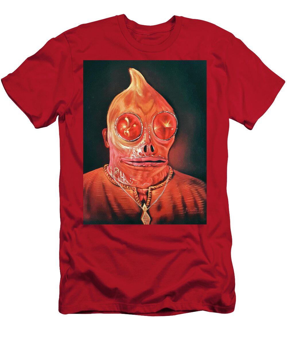 Enik the Orange Sleestak From Land of the Lost S277 Santos T-Shirt