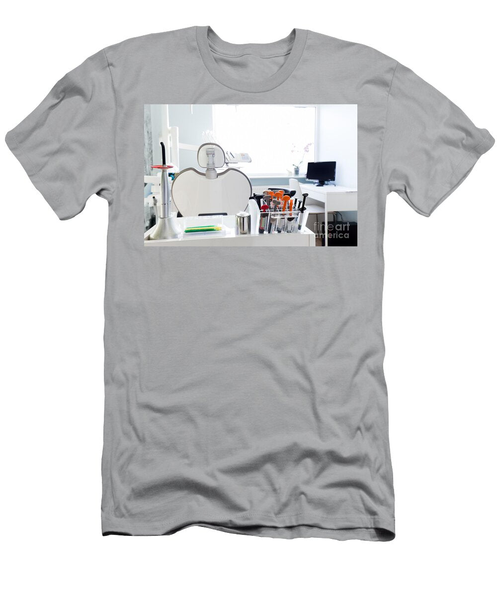 Equipment and Dental Instruments in Dentists Office Interior Michal Bednarek T-Shirt
