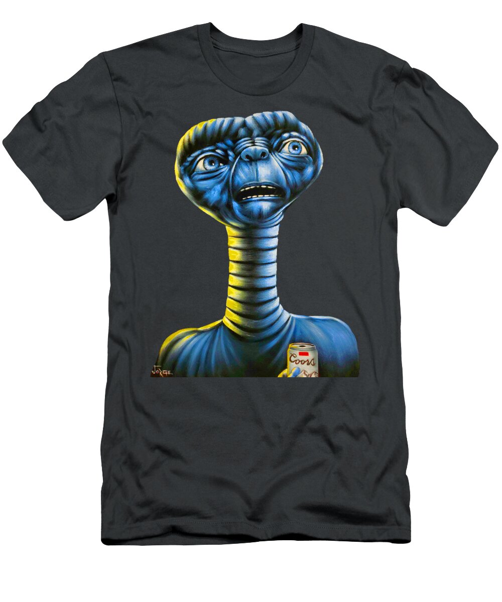 Et the Extra Terrestrial Drinks Coors Beer Jorge Terrones T-Shirt