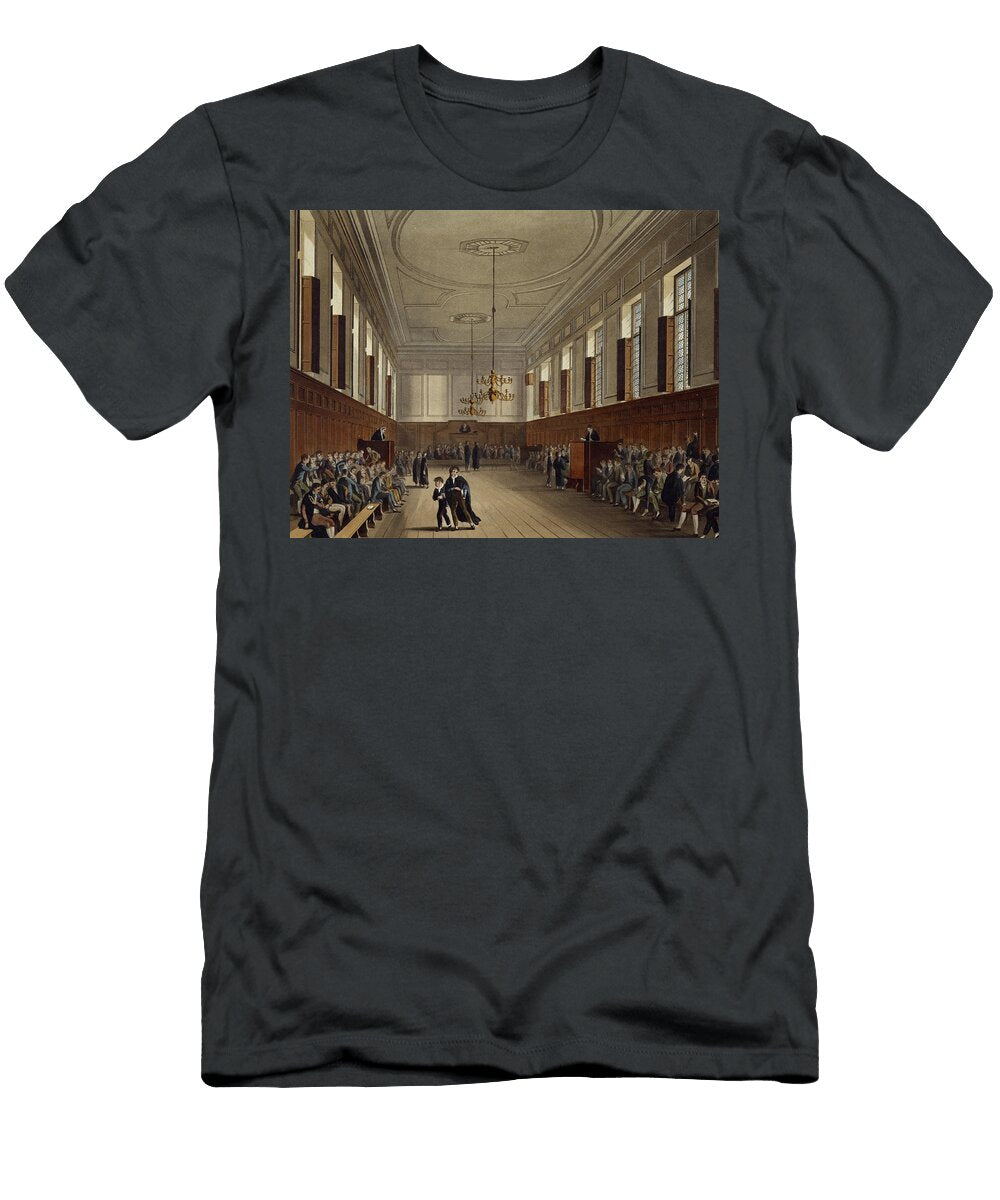 Eton School Room From History of Eton Augustus Charles Pugin T-Shirt