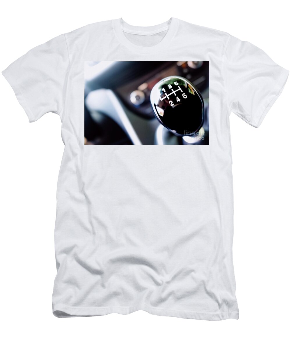 European Cars Have Manual Gear Changes in the Photo Detail of T Joaquin Corbalan T-Shirt