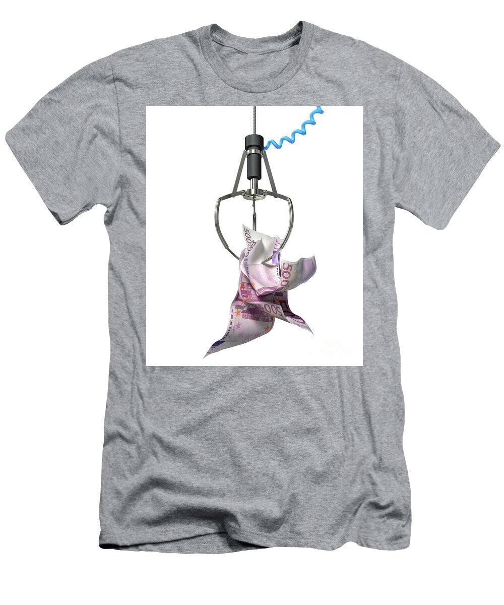 Euros in a Robotic Claw Allan Swart T-Shirt