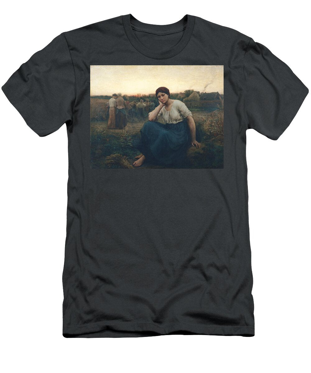 Evening 1860 Oil on Canvas Jules Breton T-Shirt