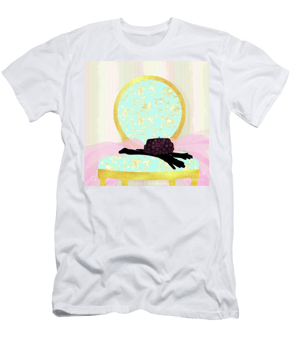 Evening Out in Gold Fashion Home Tina Lavoie T-Shirt