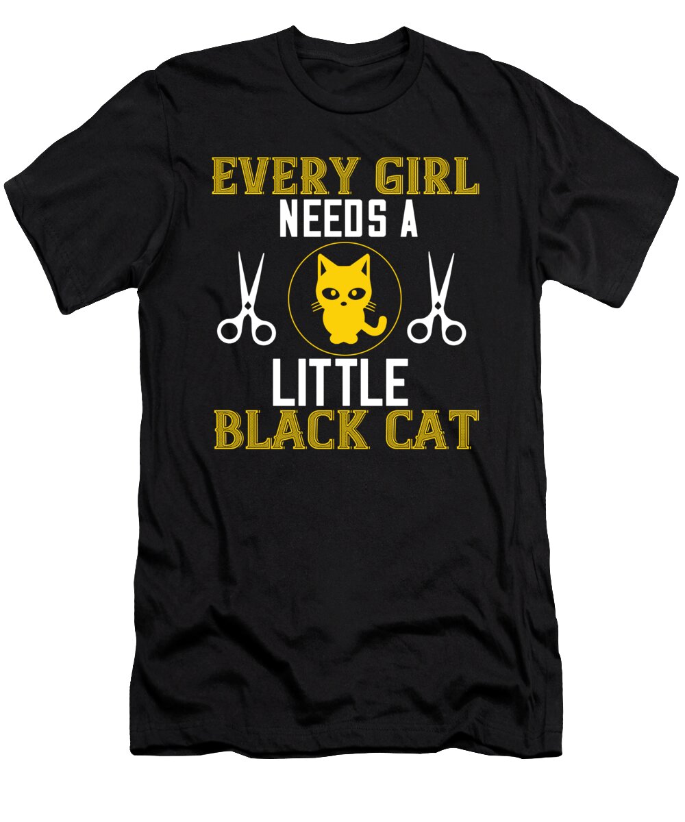 Every Girl Needs Alittle Black Cats 01 Jacob Zelazny T-Shirt