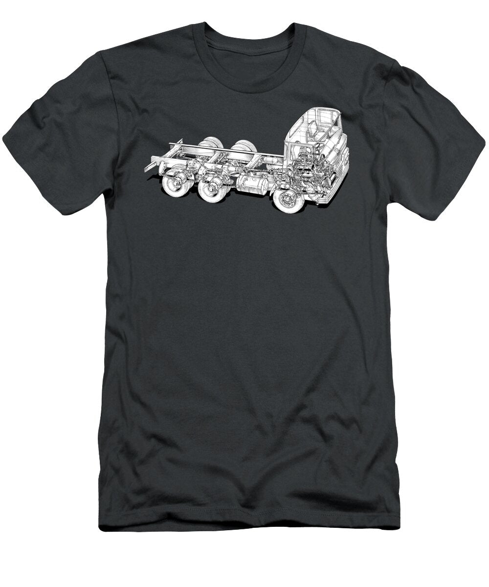Exclusive British Cutaway Retro Truck Guy Big J 6 Chassis Vladyslav Shapovalenko T-Shirt