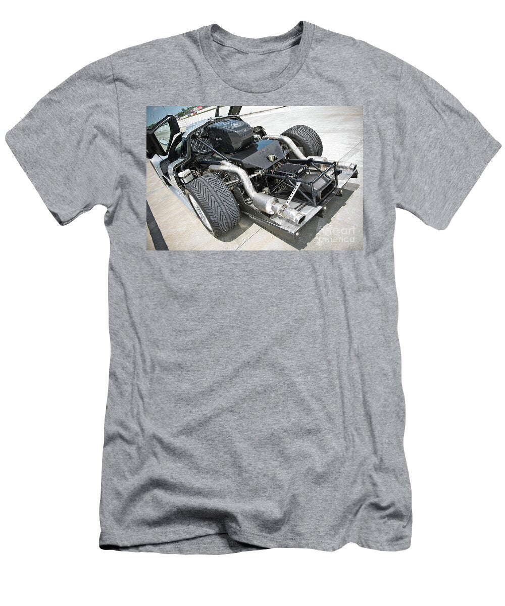 Exclusive Engine Racing Hypercar Silver Back Mercedes Clk Gtr Amg Coupe 69l V12 M120 C297 Vladyslav Shapovalenko T-Shirt