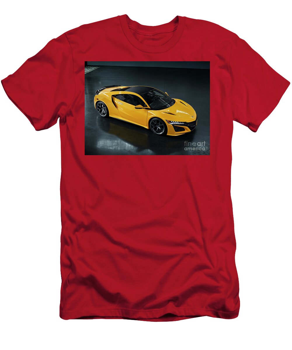 Exclusive Japanese Sport Car Yellow Acura Nsx Coupe 35 V6 Twin Turbocharged Vladyslav Shapovalenko T-Shirt