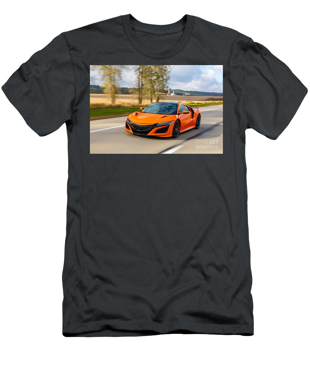 Exclusive Japanese Sports Car Orange Acura Nsx Coupe 35 V6 Twin Turbocharged Vladyslav Shapovalenko T-Shirt