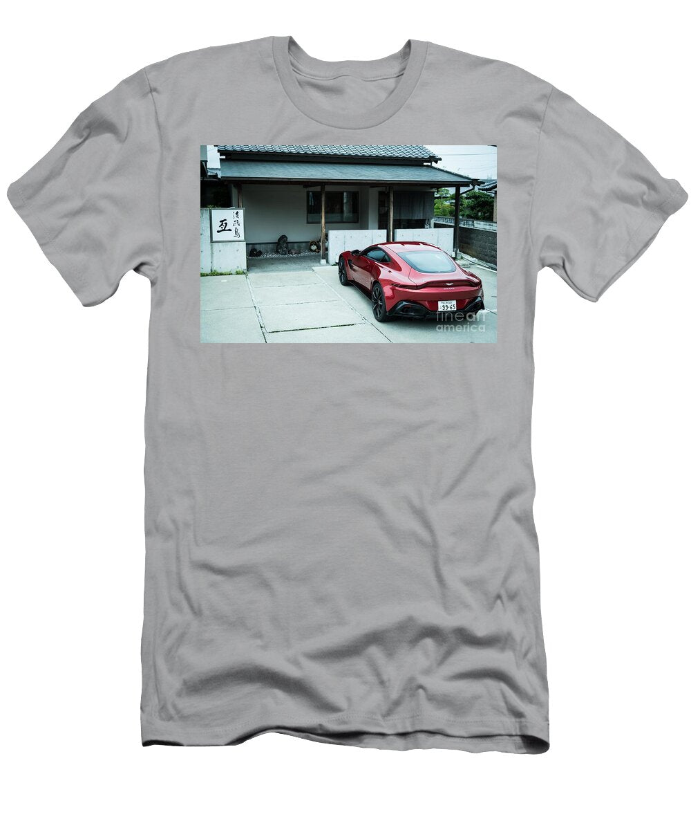 Exclusive Luxury Supercar Red Aston Martin Vantage V8 Amg Engine M177 40l Twin Turbocharged Vladyslav Shapovalenko T-Shirt