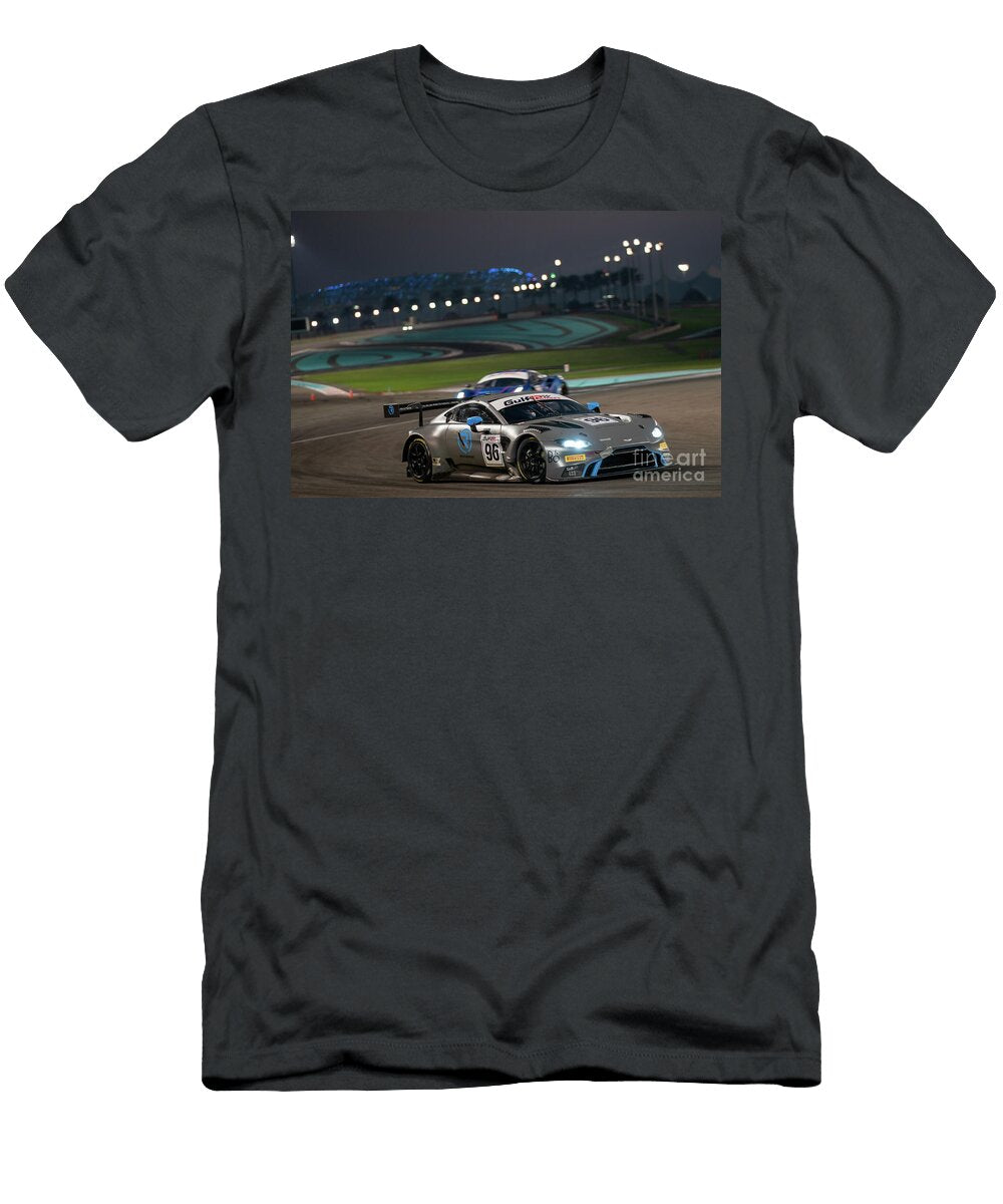 Exclusive Racing Supercar Deep Gray Aston Martin Vantage Gt3 Amg M177 40l V8 Turbocharged Vladyslav Shapovalenko T-Shirt
