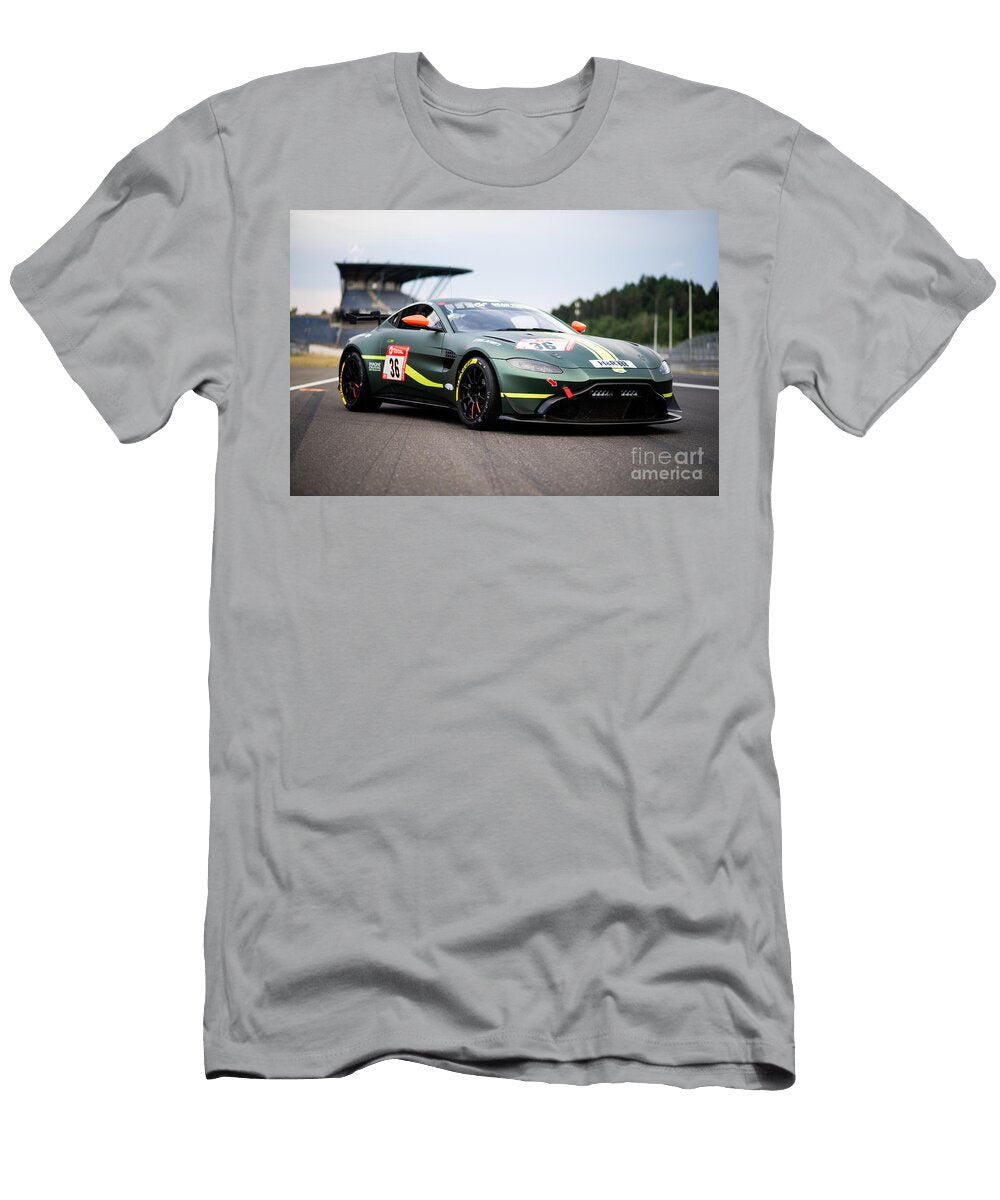 Exclusive Racing Supercar Deep Green Aston Martin Vantage Gt4 Amg M177 40l V8 Turbocharged Vladyslav Shapovalenko T-Shirt