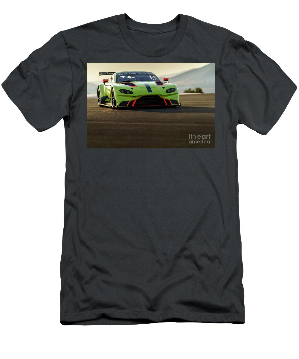 Exclusive Racing Supercar Yellow Aston Martin Vantage Gte Amg M177 40l V8 Turbocharged Vladyslav Shapovalenko T-Shirt