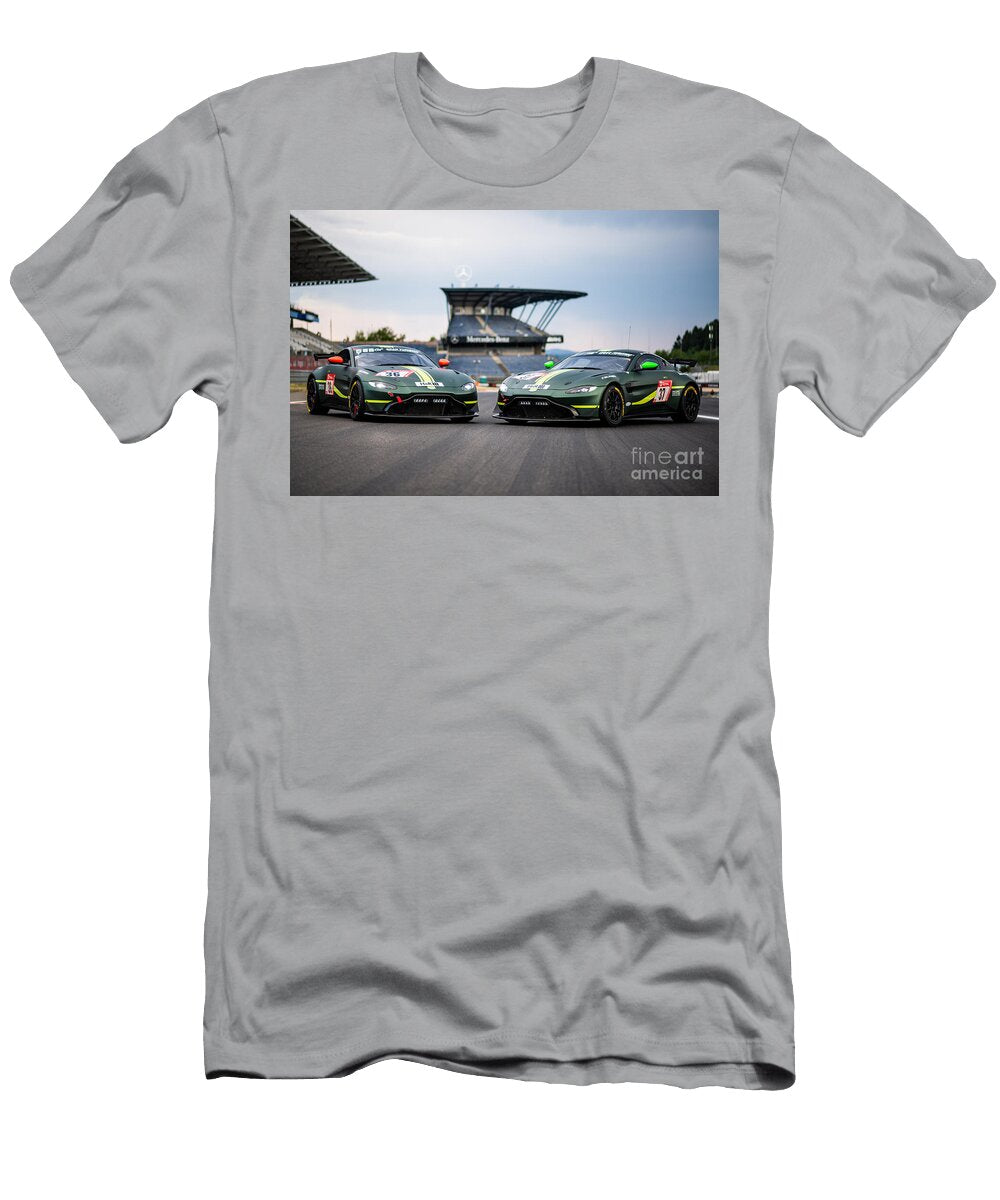 Exclusive Racing Supercars Deep Green Aston Martin Vantage Gt4 Amg M177 40l V8 Turbocharged Vladyslav Shapovalenko T-Shirt