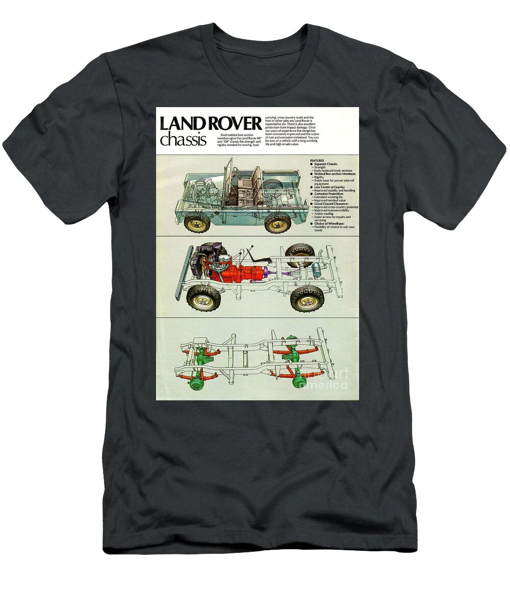 Exclusive Retro Land Rover Chassis Poster Vladyslav Shapovalenko T-Shirt