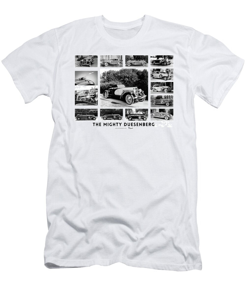 Exclusive Retrographs Poster Collage Featuring 14 Magnificent Duesenbergs Retrographs T-Shirt