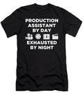 Exhausted By Night Pa Production Assistant Print Jacob Hughes T-Shirt