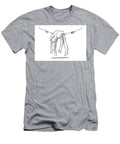 Exhausted Figure Hanging on Clothes Line Drawing Frank Ramspott T-Shirt