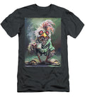 Exhausted Rooster Clutching Morning Coffee Wendy Wu T-Shirt