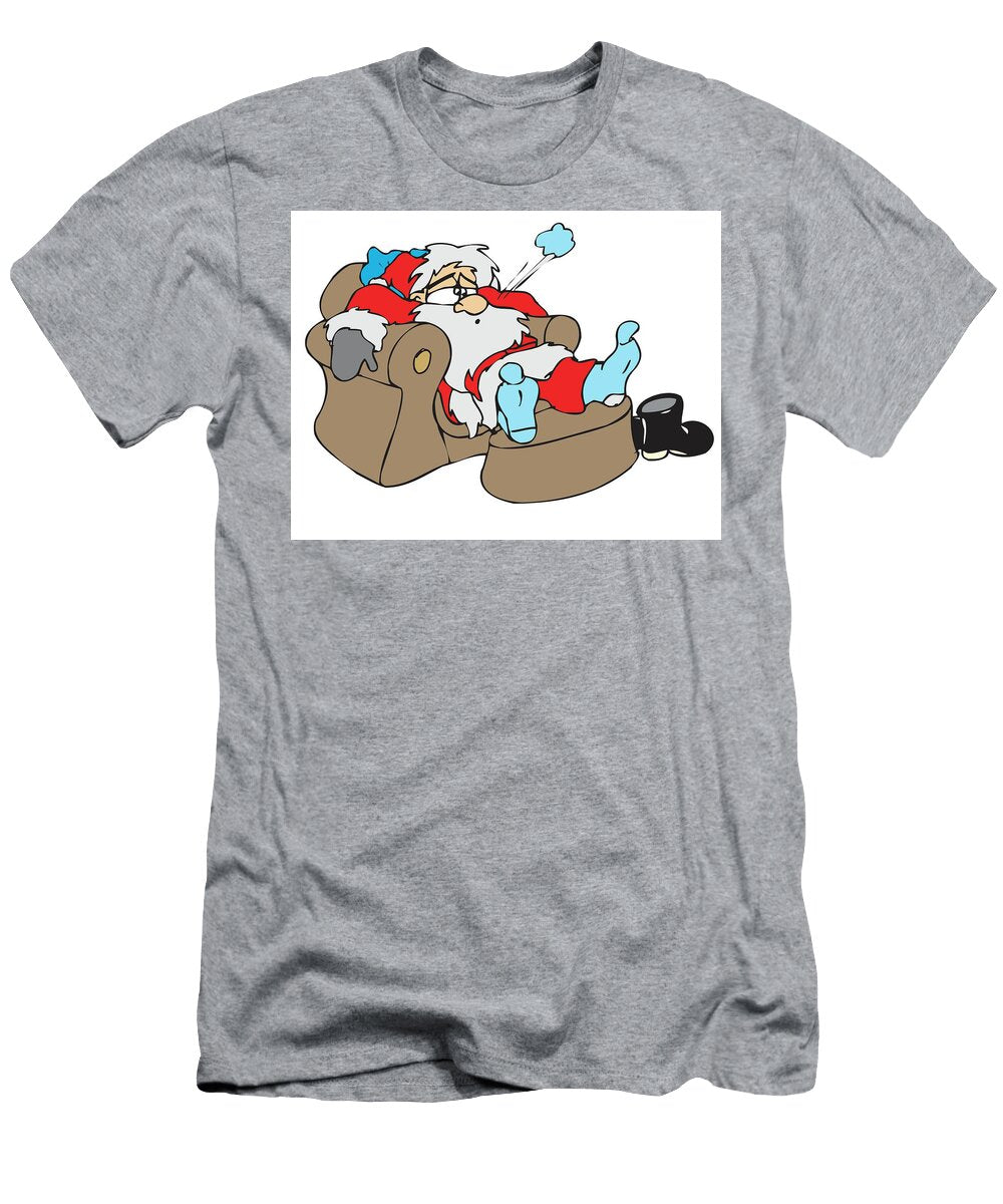 Exhausted Santa Long Shot T-Shirt