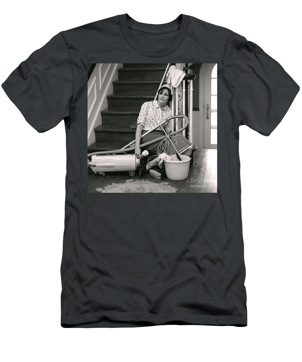 Exhausted Woman with Cleaning H Armstrong Robertsclassicstock T-Shirt