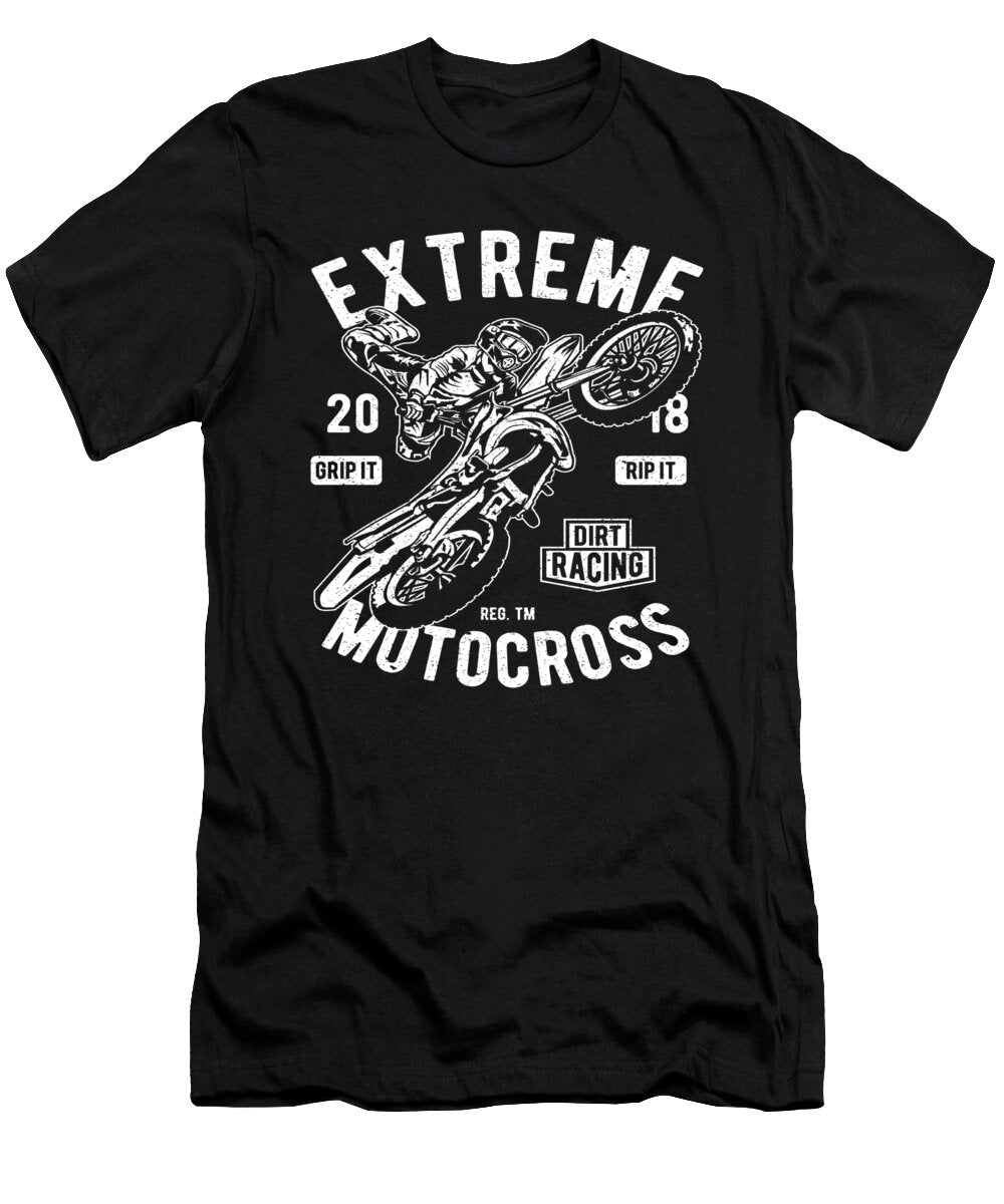 Extreme Motorcross Dirt Bike Racing Motorcycle Florian Dold Art T-Shirt