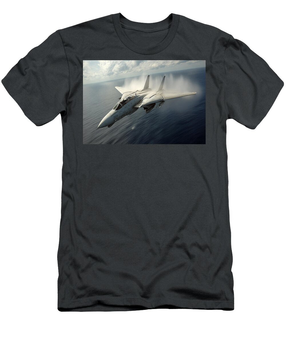 F 14 Aerocrest Sweep Start Aviation T-Shirt