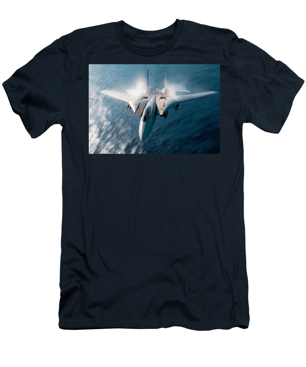 F 14 Mach Horizon Run Start Aviation T-Shirt