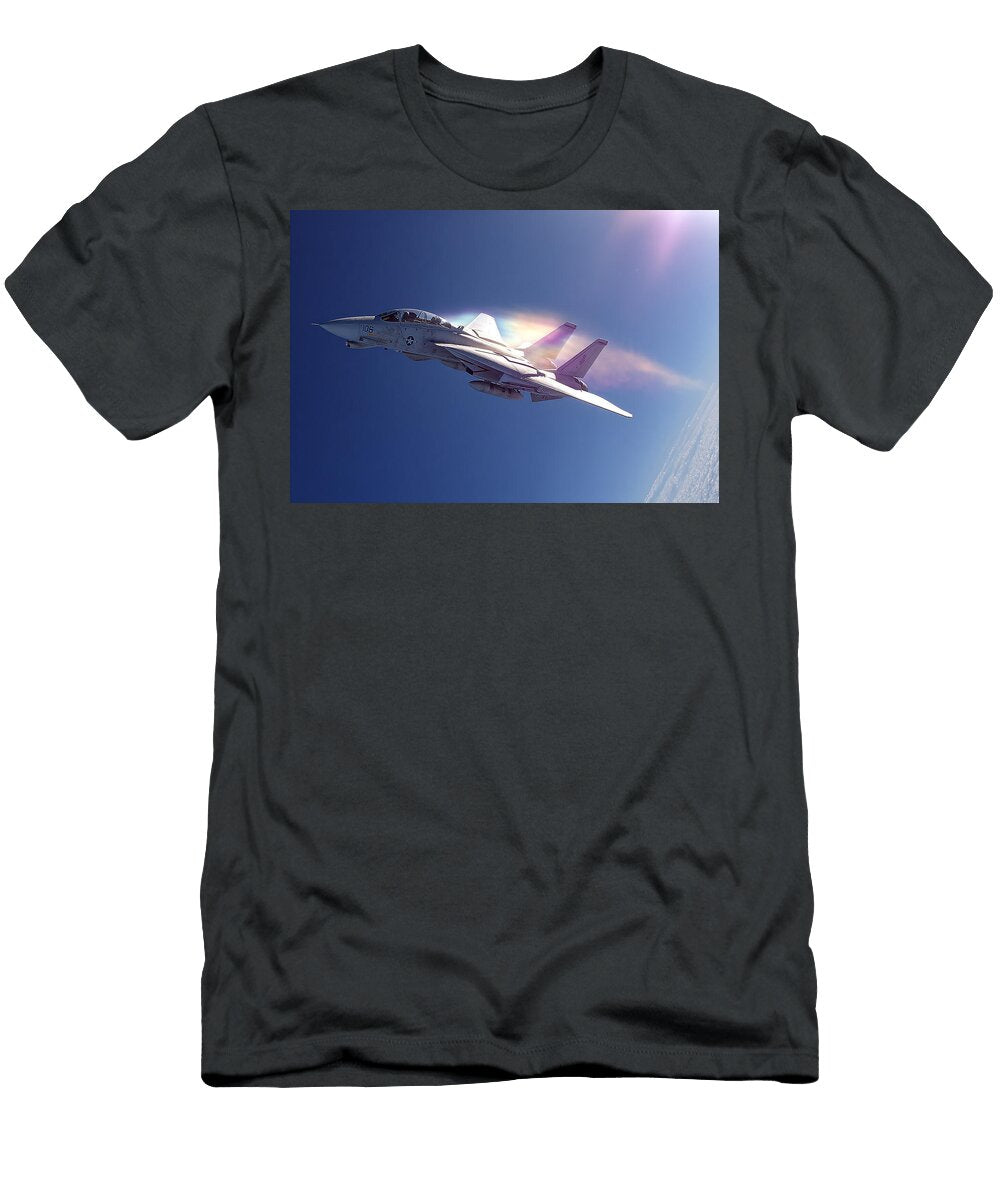 F 14 Sonic Trail Flight Start Aviation T-Shirt