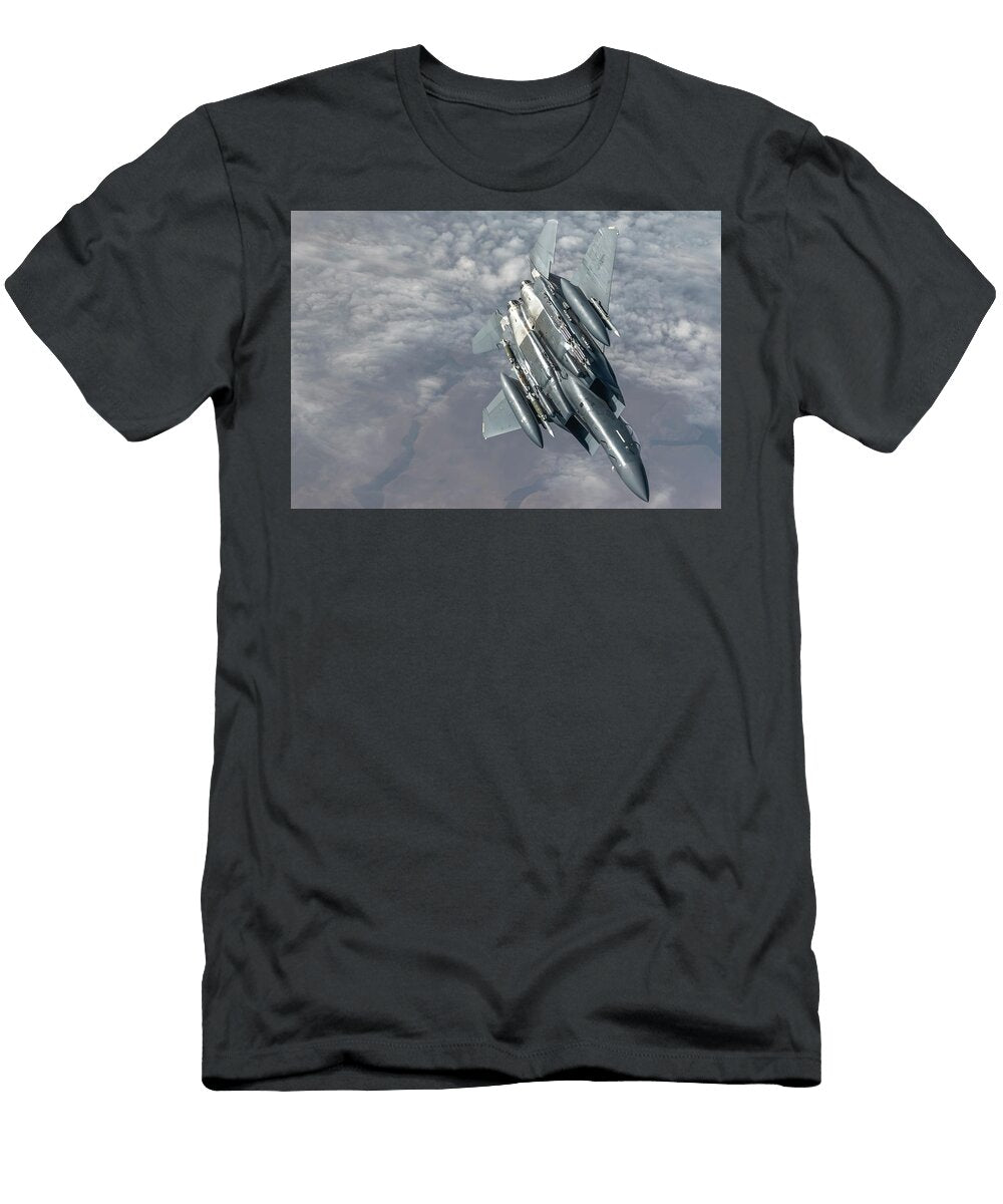 F 15 Strike Eagle Breaks Away Staff Sgt Kirby Turbak T-Shirt