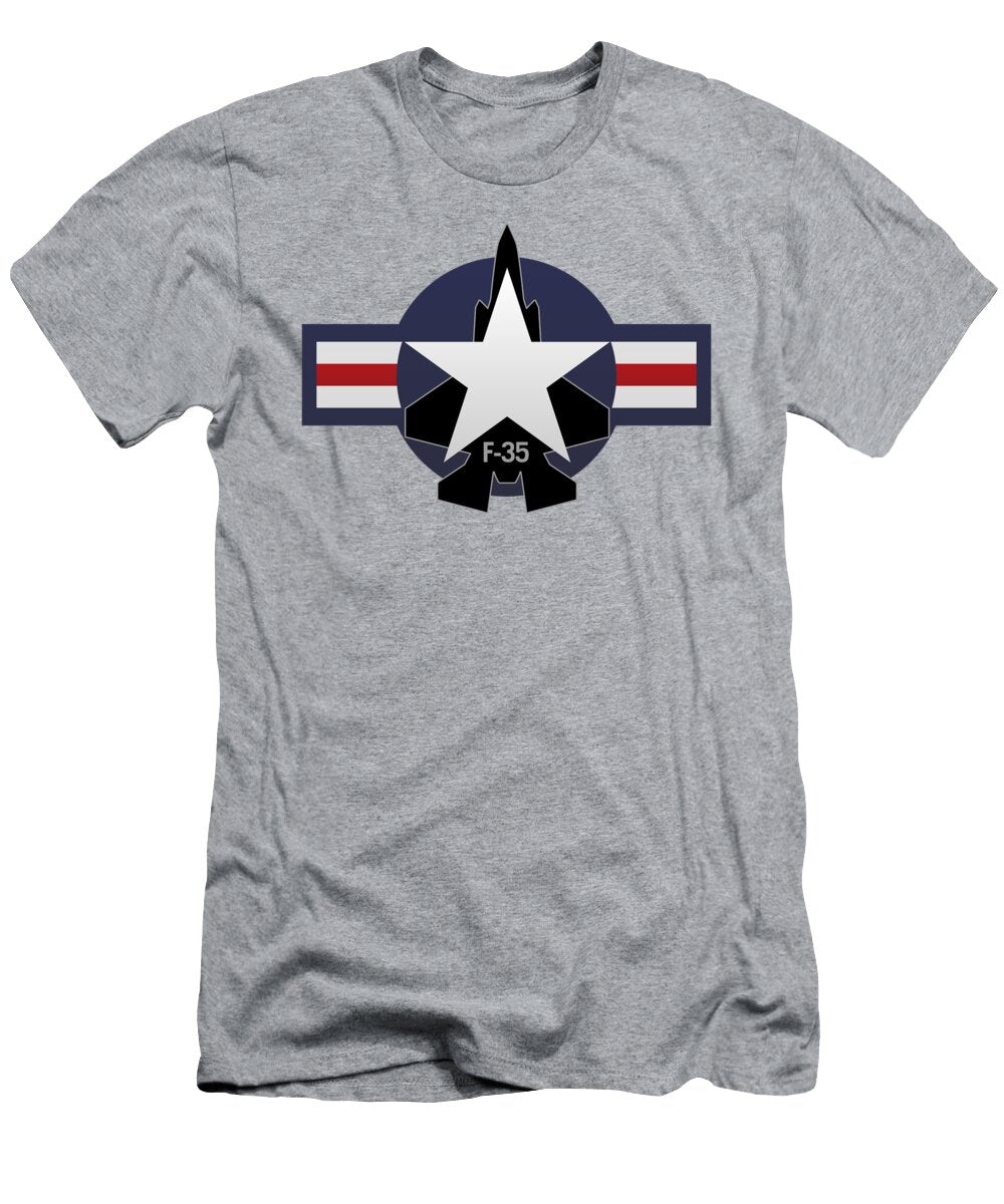 F 35 Lightning Ii Military Fighter Jet Jeff Hobrath T-Shirt