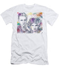 F Scott and Zelda Fitzgerald Watercolor Portrait Fabrizio Cassetta T-Shirt
