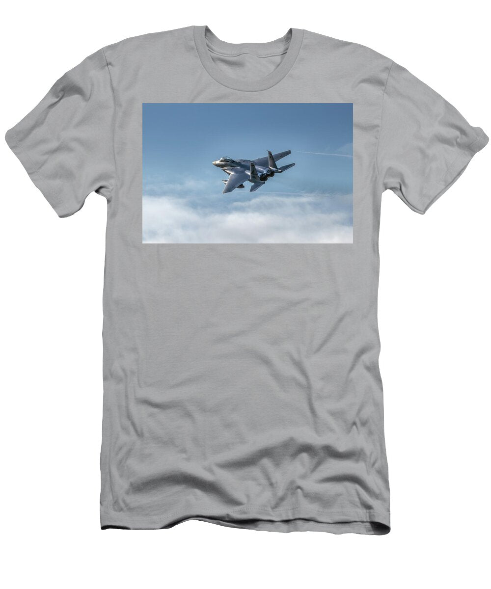 F15 Soaring Above Clouds Wes and Dotty Weber T-Shirt