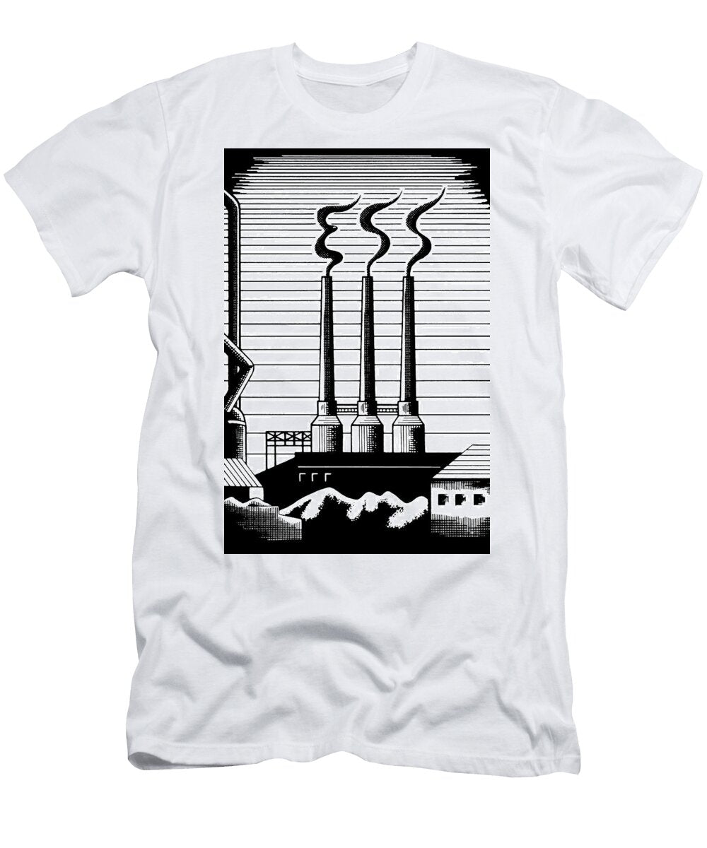 Factory Smoke Stacks Csa Images T-Shirt