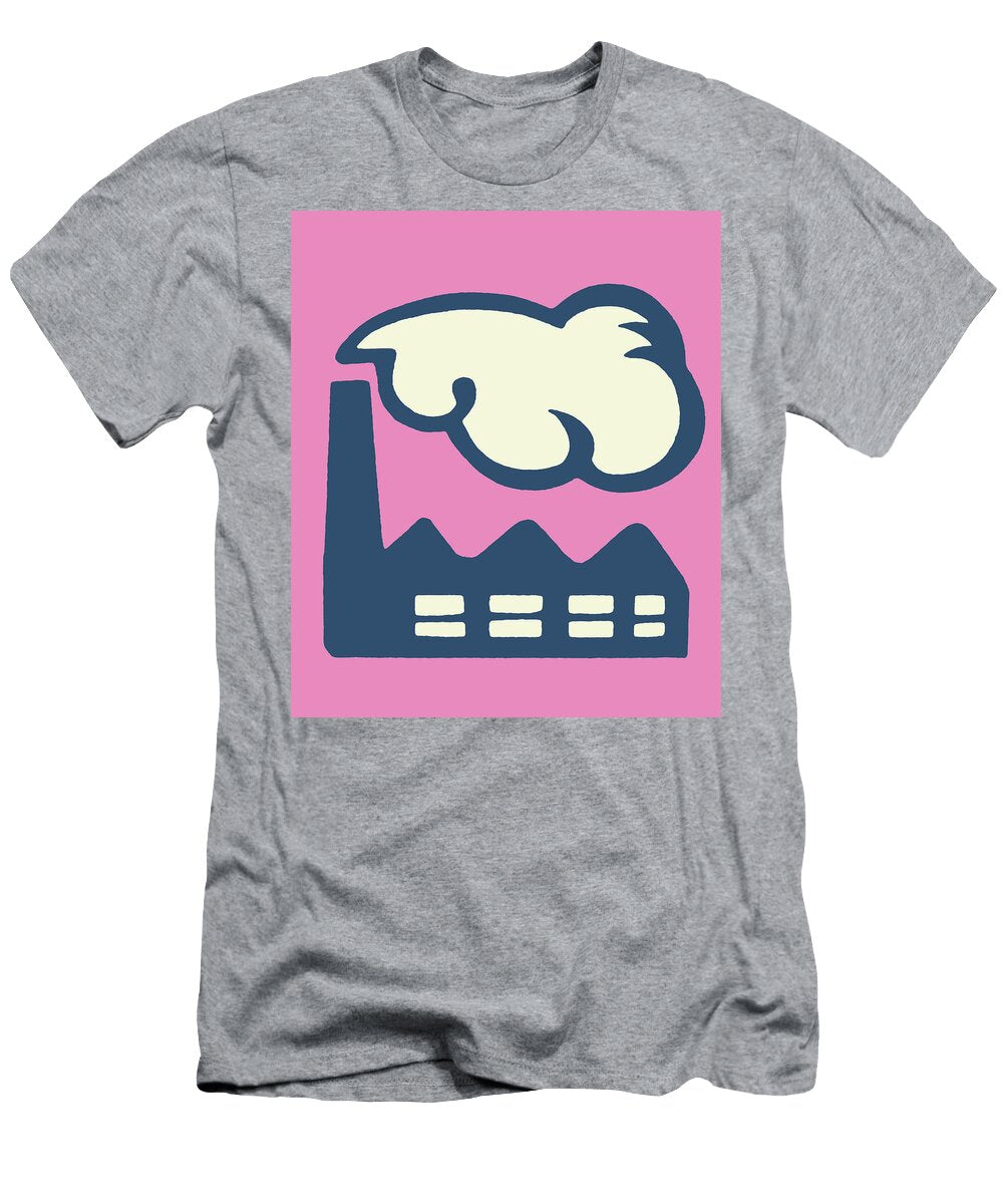 Factory with Smokestack Csa Images T-Shirt