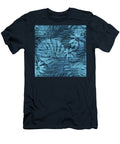 Faded Jeans with Tropical Leaves Pattern Julien T-Shirt