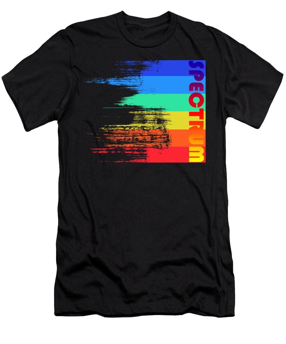 Faded Retro Pop Spectrum Colors Shawn Hempel T-Shirt
